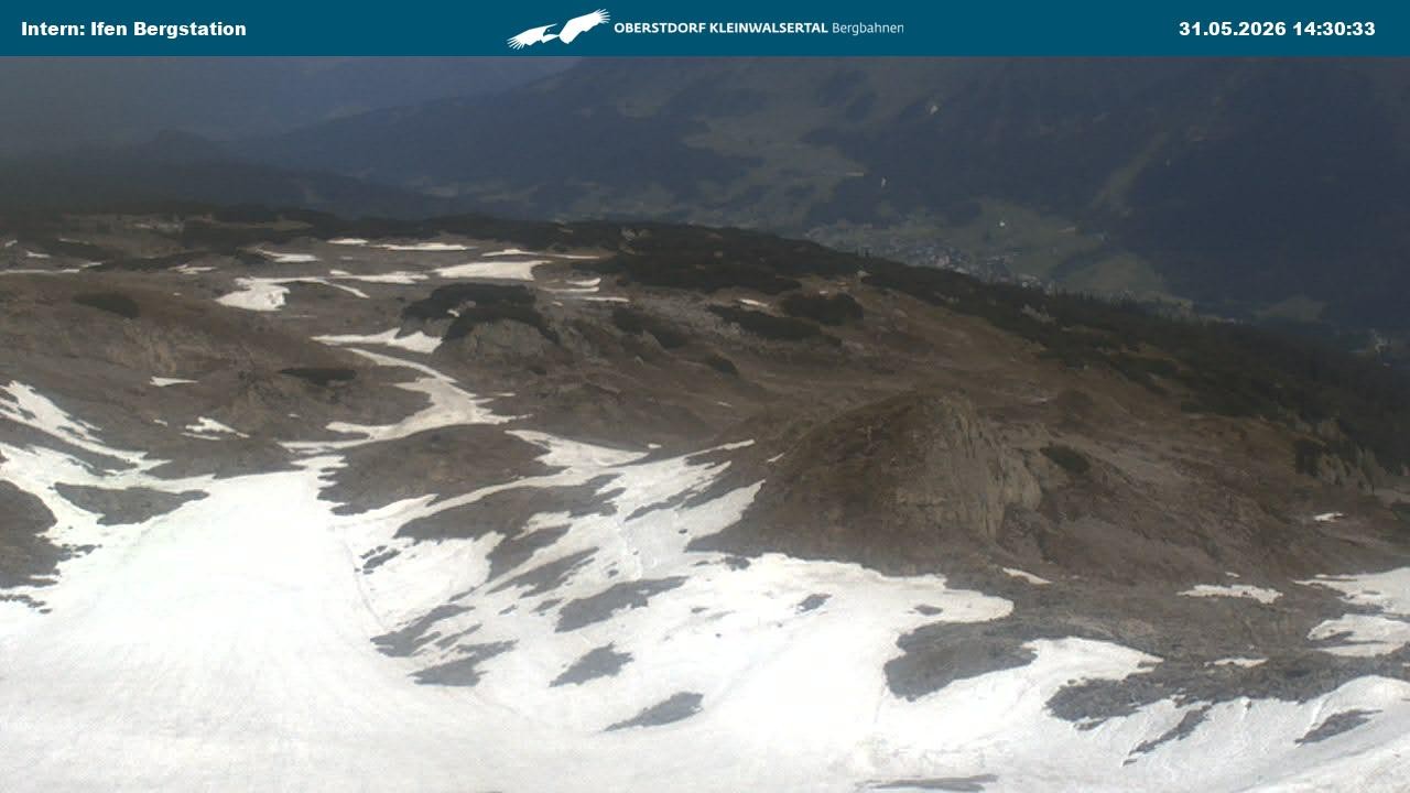 Archiv Foto Webcam Kleinwalsertal Ifenbergbahn - Station Hahnenköpfle