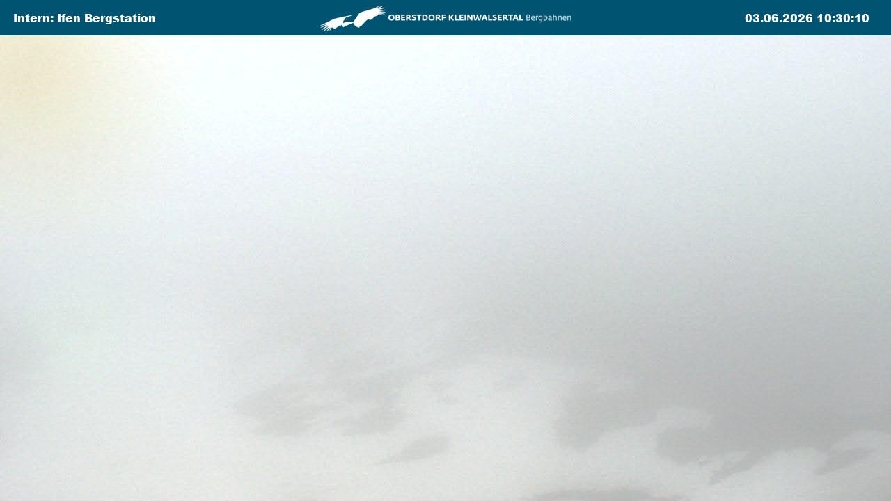 Archiv Foto Webcam Kleinwalsertal Ifenbergbahn - Station Hahnenköpfle