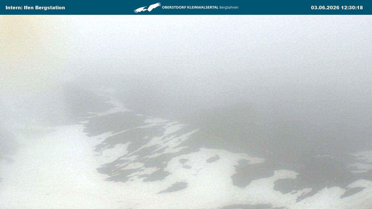 Archiv Foto Webcam Kleinwalsertal Ifenbergbahn - Station Hahnenköpfle