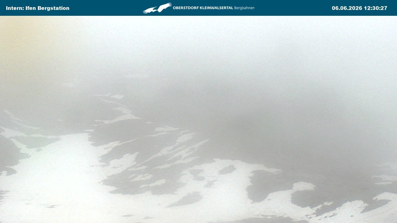 Archiv Foto Webcam Kleinwalsertal Ifenbergbahn - Station Hahnenköpfle