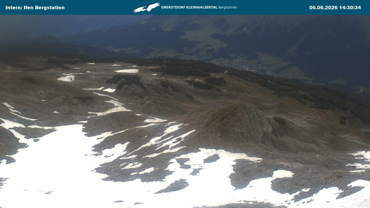 Archiv Foto Webcam Kleinwalsertal Ifenbergbahn - Station Hahnenköpfle