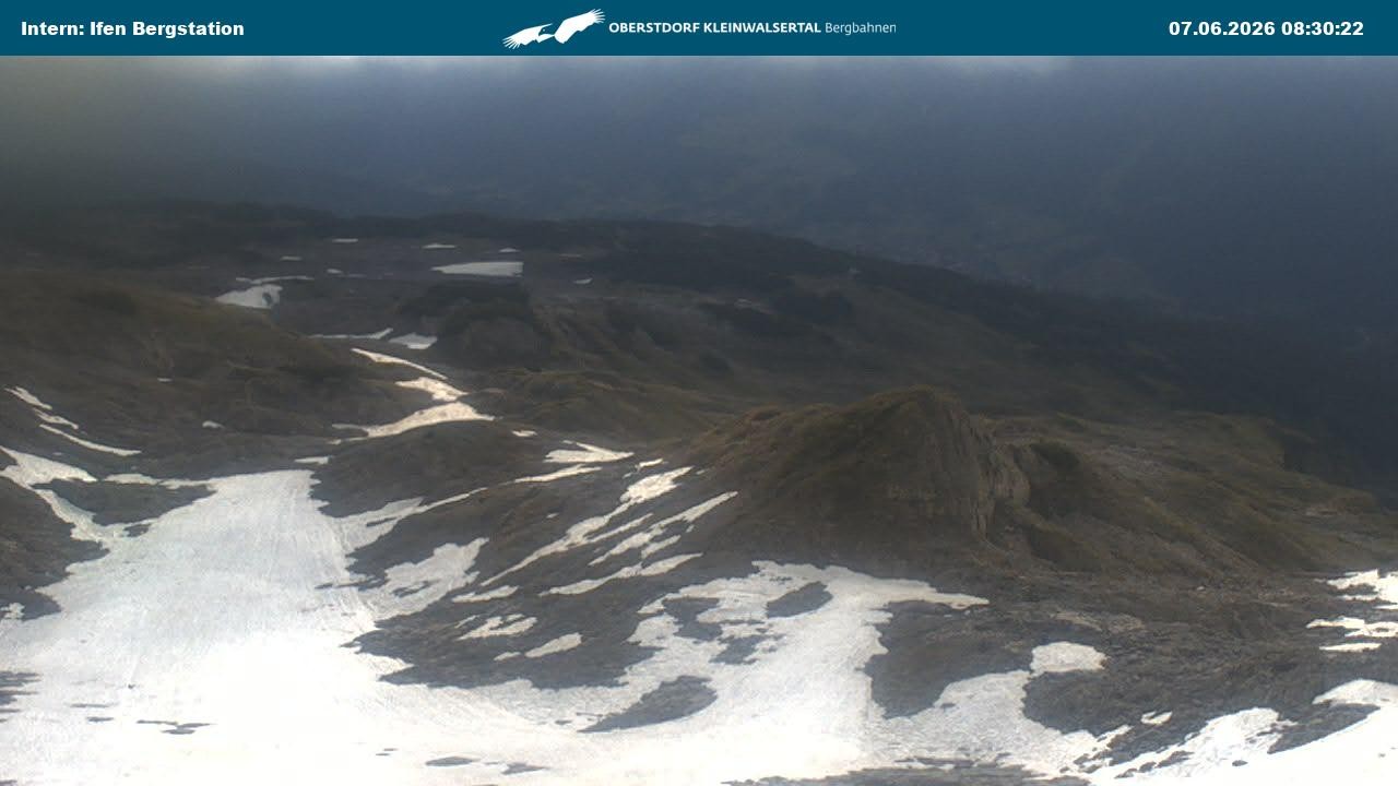 Archiv Foto Webcam Kleinwalsertal Ifenbergbahn - Station Hahnenköpfle
