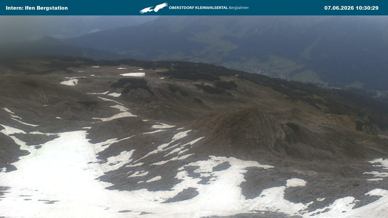 Archiv Foto Webcam Kleinwalsertal Ifenbergbahn - Station Hahnenköpfle