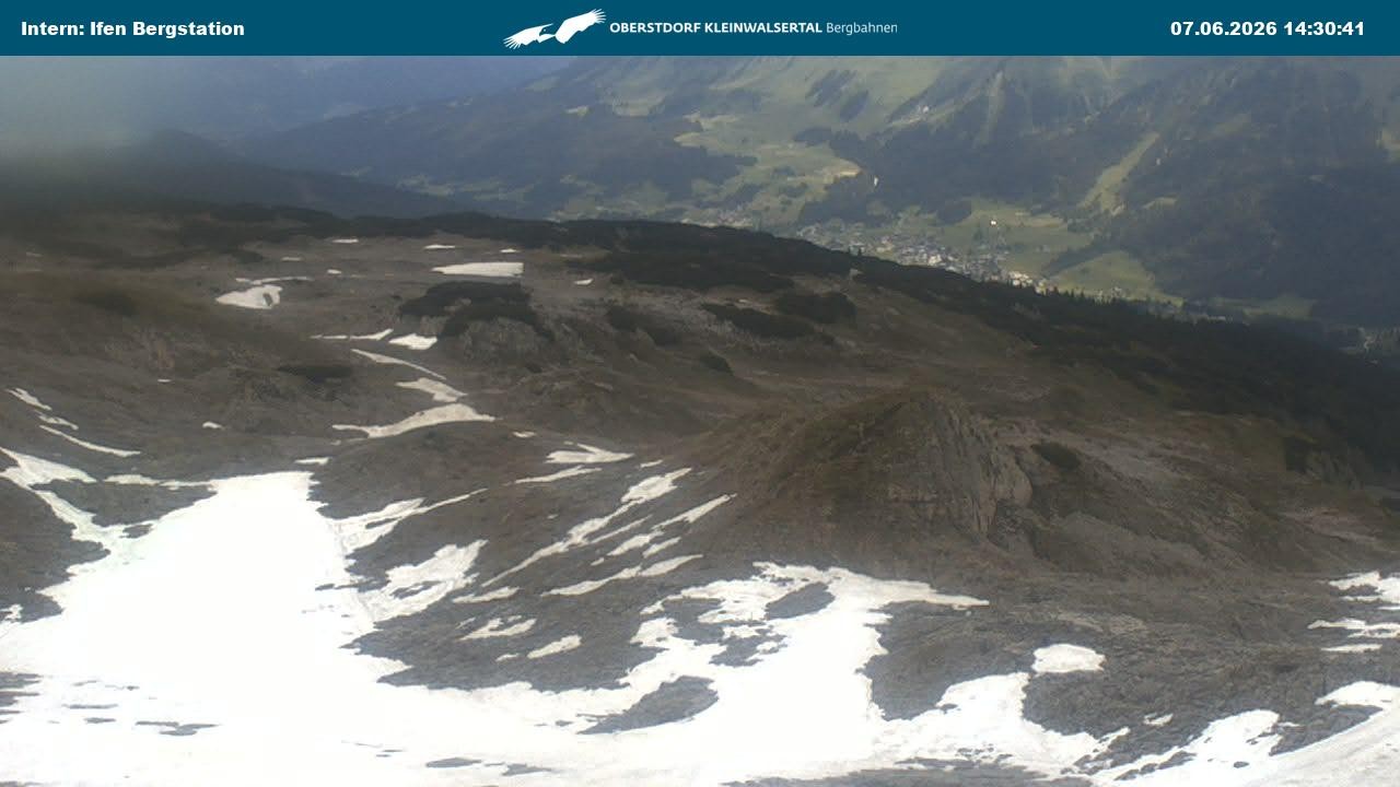 Archiv Foto Webcam Kleinwalsertal Ifenbergbahn - Station Hahnenköpfle