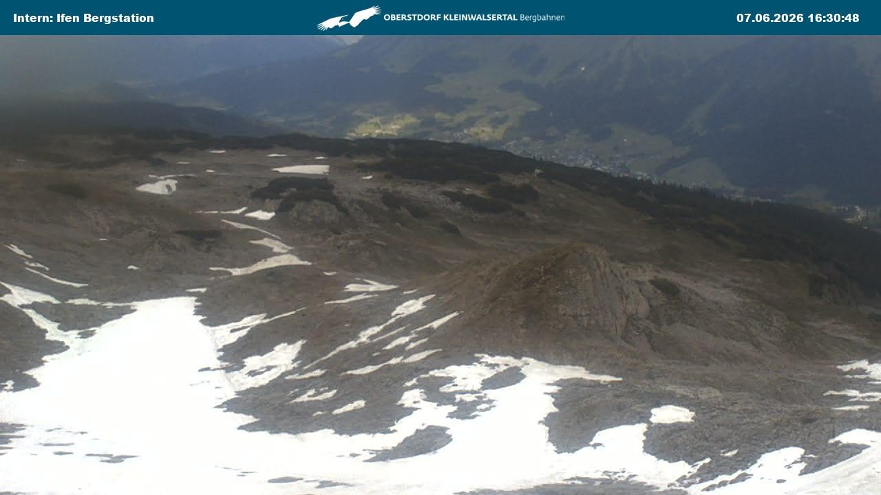 Archiv Foto Webcam Kleinwalsertal Ifenbergbahn - Station Hahnenköpfle