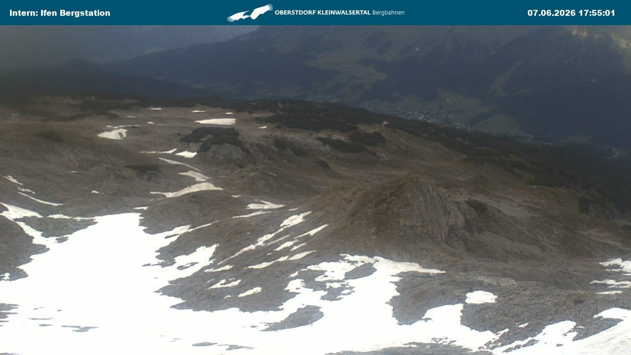 Archiv Foto Webcam Kleinwalsertal Ifenbergbahn - Station Hahnenköpfle
