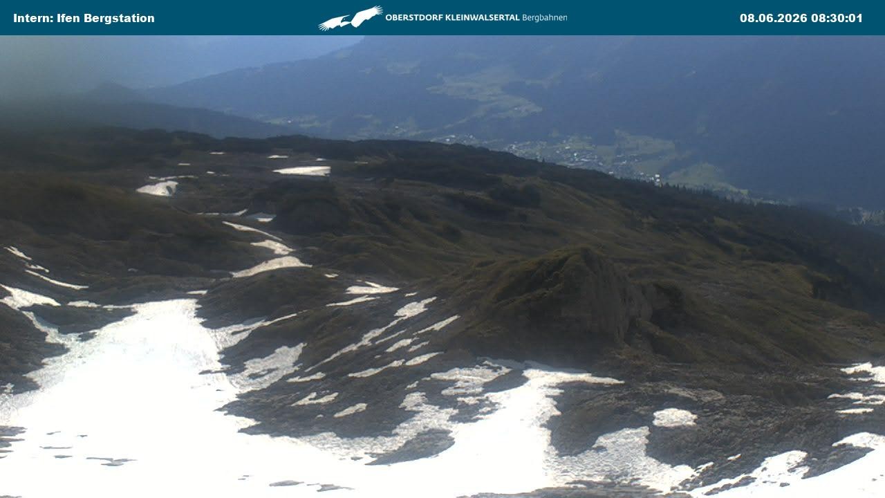 Archiv Foto Webcam Kleinwalsertal Ifenbergbahn - Station Hahnenköpfle