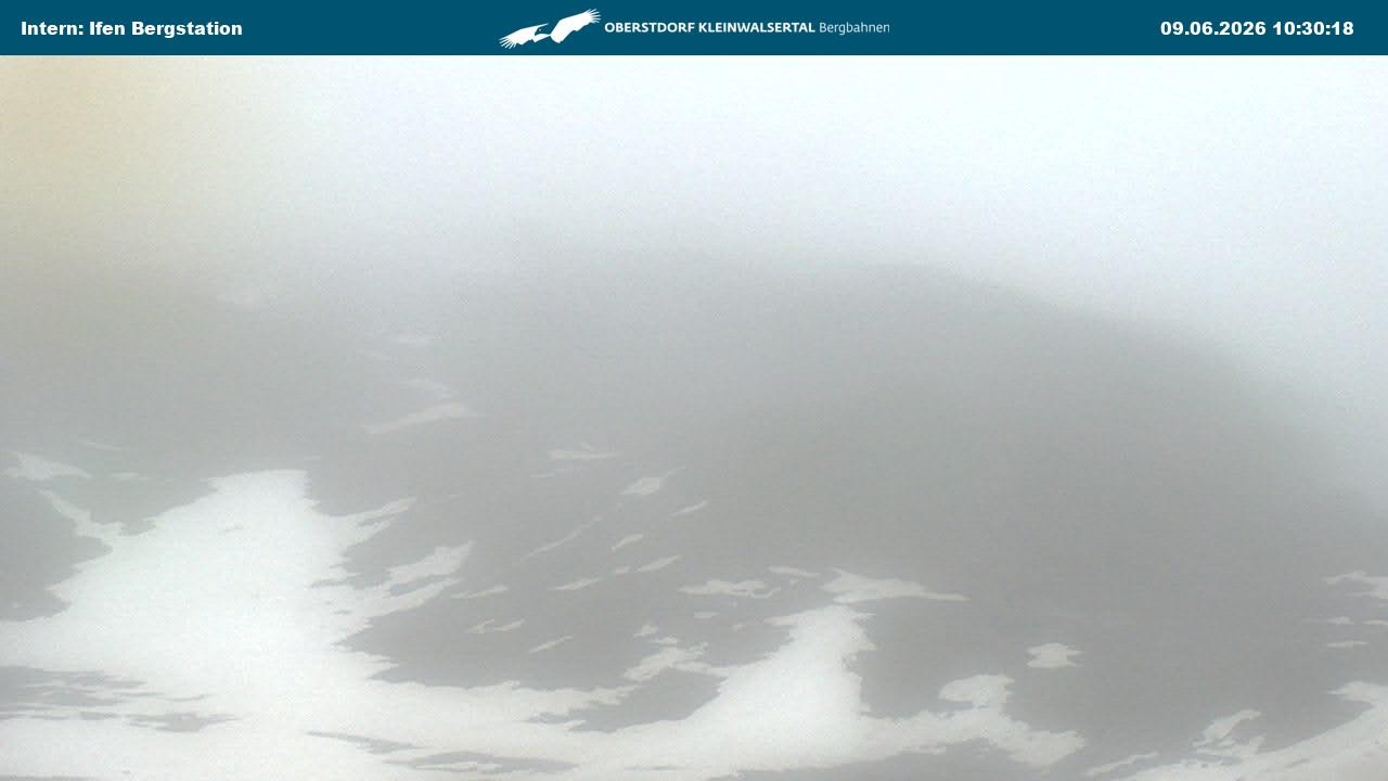Archiv Foto Webcam Kleinwalsertal Ifenbergbahn - Station Hahnenköpfle