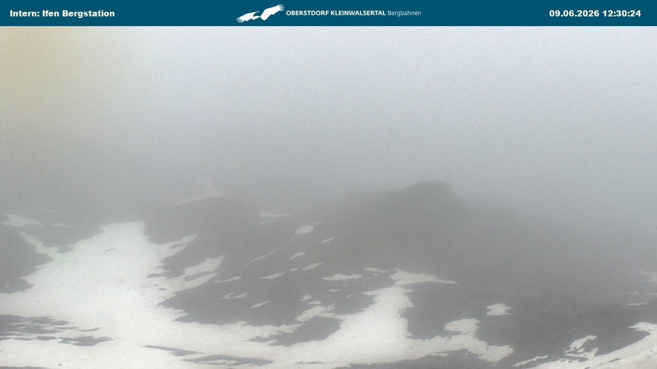 Archiv Foto Webcam Kleinwalsertal Ifenbergbahn - Station Hahnenköpfle