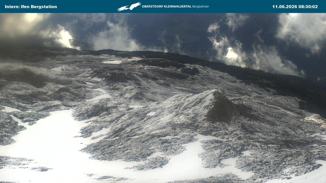 Archiv Foto Webcam Kleinwalsertal Ifenbergbahn - Station Hahnenköpfle