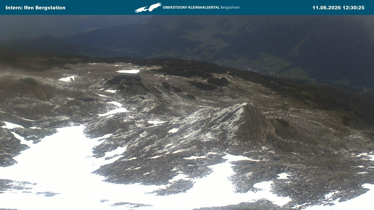 Archiv Foto Webcam Kleinwalsertal Ifenbergbahn - Station Hahnenköpfle