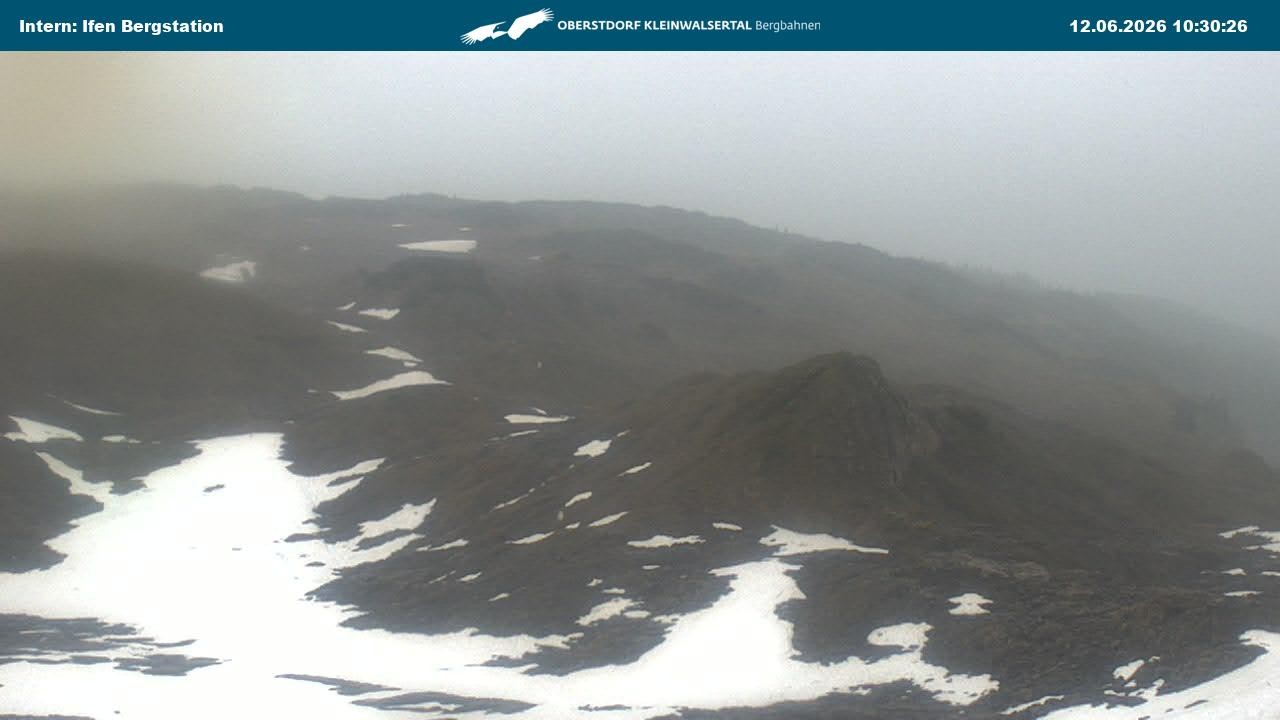 Archiv Foto Webcam Kleinwalsertal Ifenbergbahn - Station Hahnenköpfle