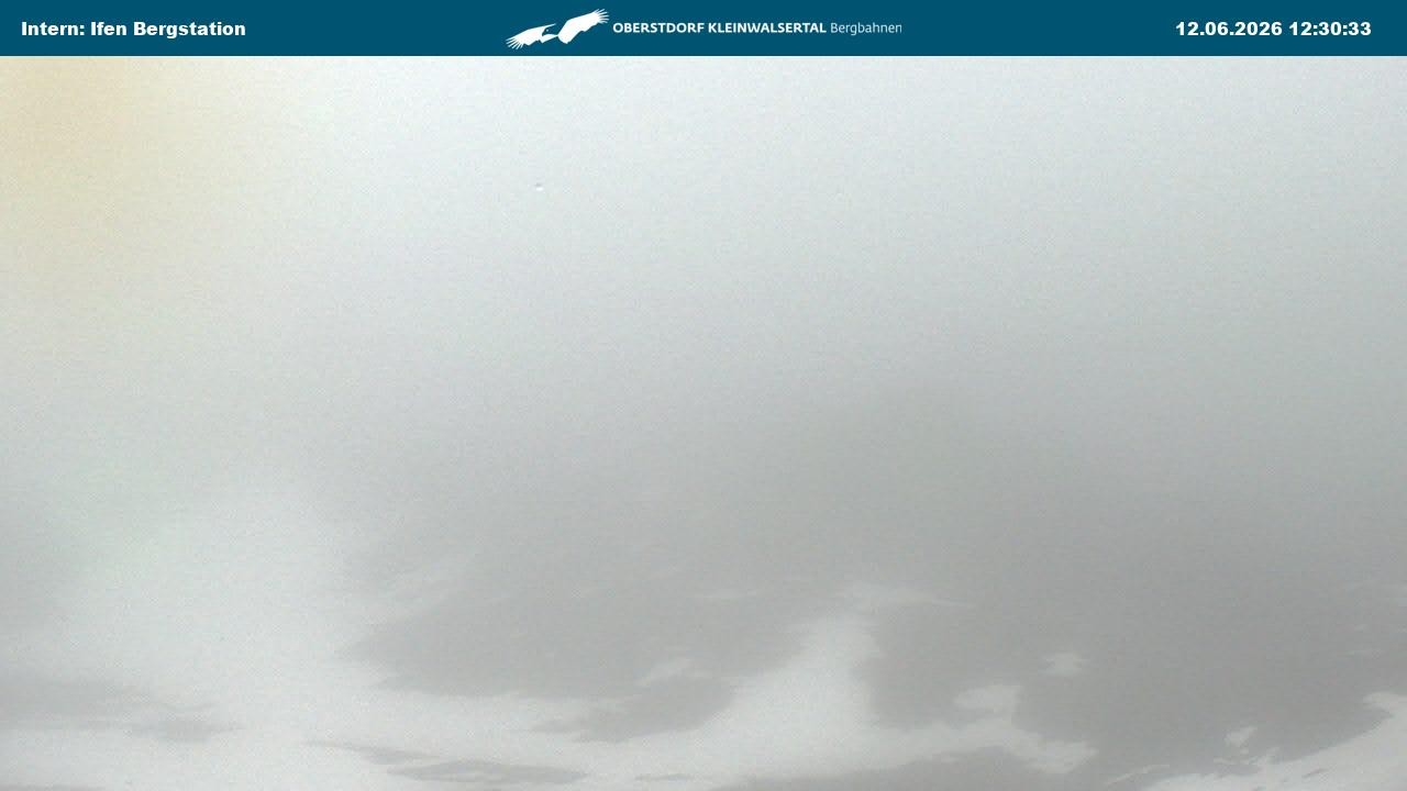 Archiv Foto Webcam Kleinwalsertal Ifenbergbahn - Station Hahnenköpfle