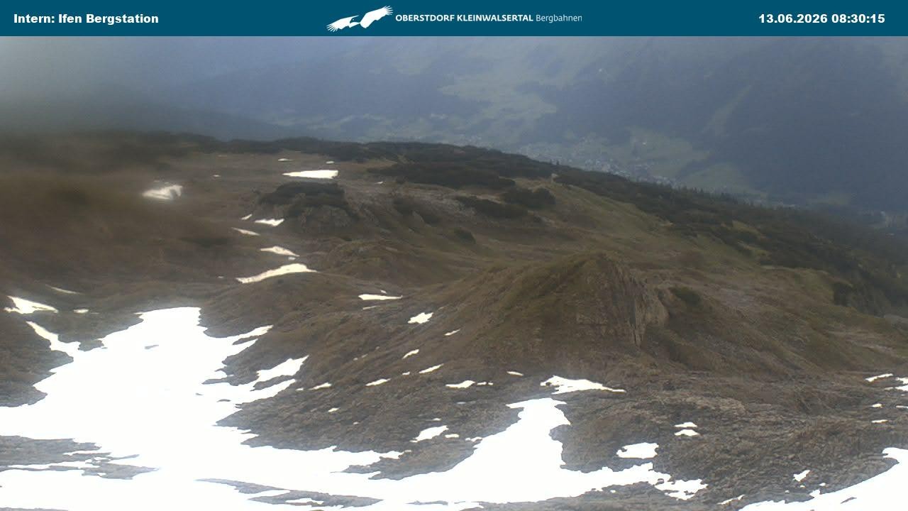 Archiv Foto Webcam Kleinwalsertal Ifenbergbahn - Station Hahnenköpfle
