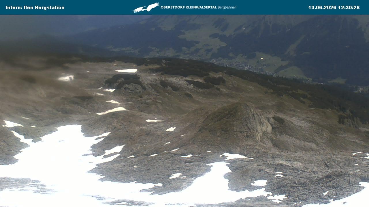Archiv Foto Webcam Kleinwalsertal Ifenbergbahn - Station Hahnenköpfle