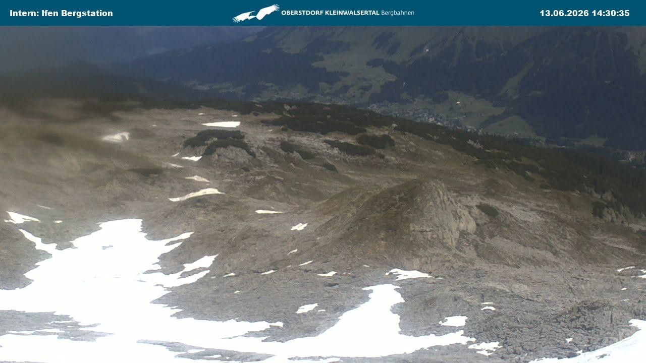 Archiv Foto Webcam Kleinwalsertal Ifenbergbahn - Station Hahnenköpfle