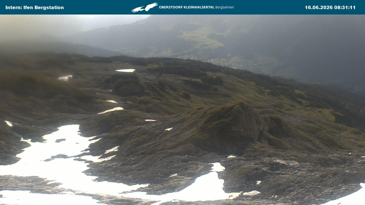 Archiv Foto Webcam Kleinwalsertal Ifenbergbahn - Station Hahnenköpfle