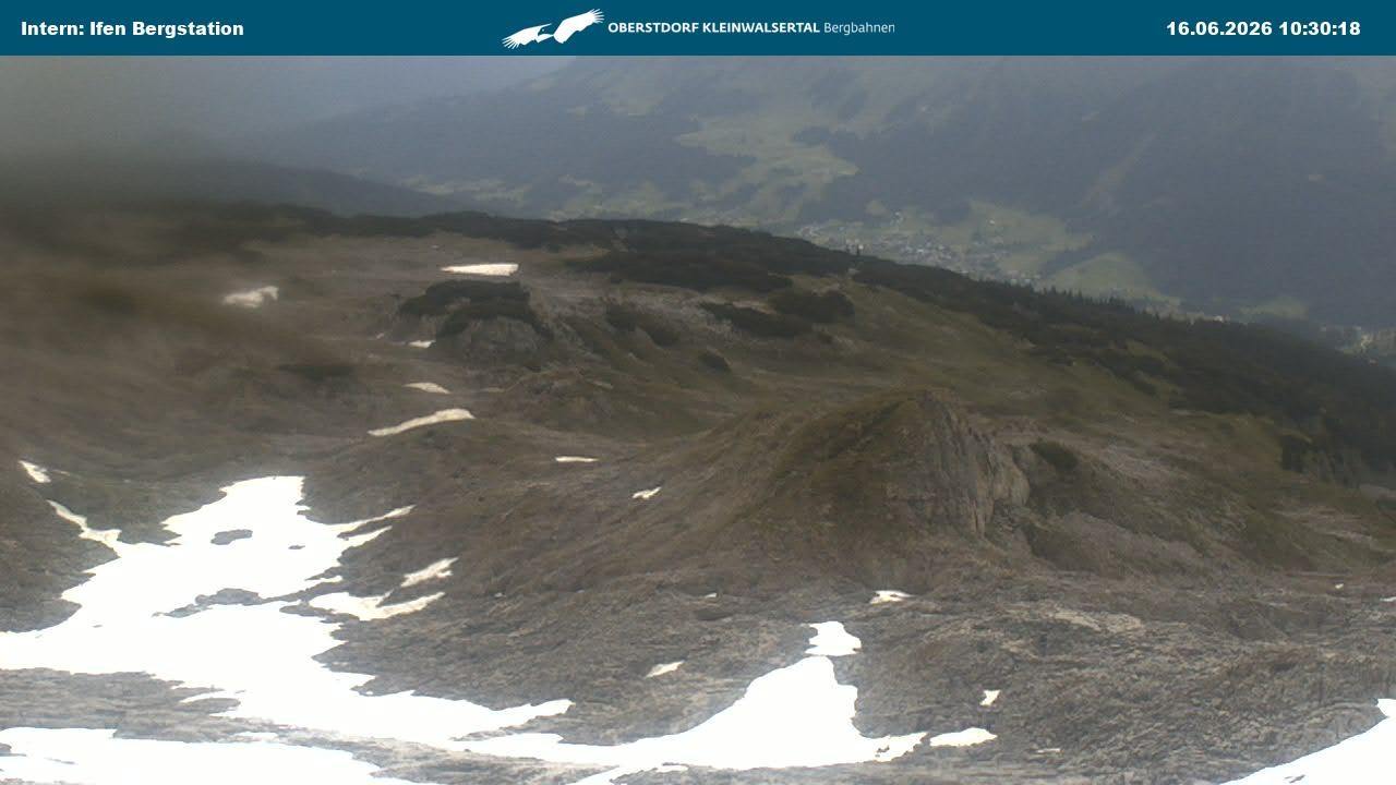 Archiv Foto Webcam Kleinwalsertal Ifenbergbahn - Station Hahnenköpfle
