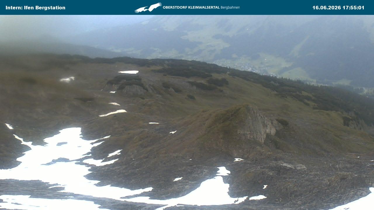 Archiv Foto Webcam Kleinwalsertal Ifenbergbahn - Station Hahnenköpfle