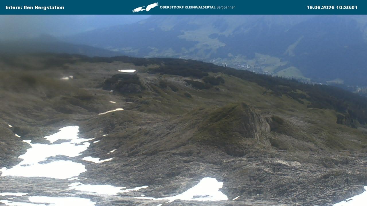 Archiv Foto Webcam Kleinwalsertal Ifenbergbahn - Station Hahnenköpfle