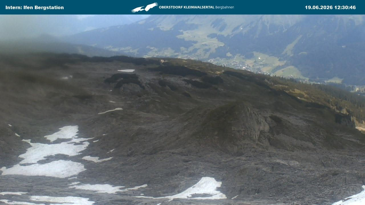 Archiv Foto Webcam Kleinwalsertal Ifenbergbahn - Station Hahnenköpfle