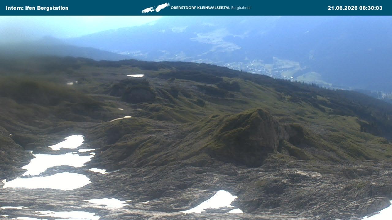 Archiv Foto Webcam Kleinwalsertal Ifenbergbahn - Station Hahnenköpfle