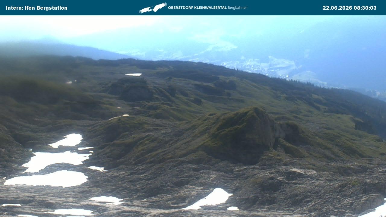 Archiv Foto Webcam Kleinwalsertal Ifenbergbahn - Station Hahnenköpfle