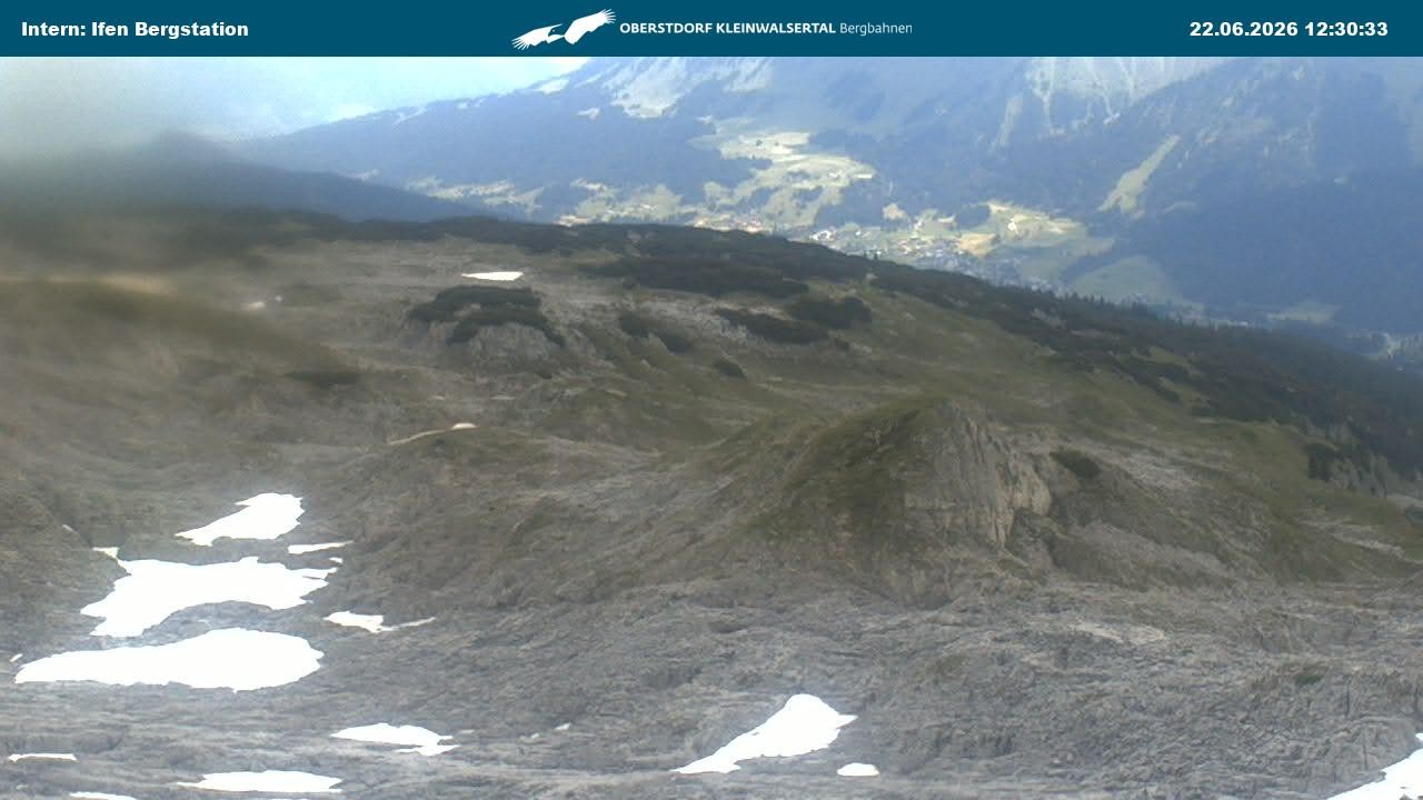 Archiv Foto Webcam Kleinwalsertal Ifenbergbahn - Station Hahnenköpfle