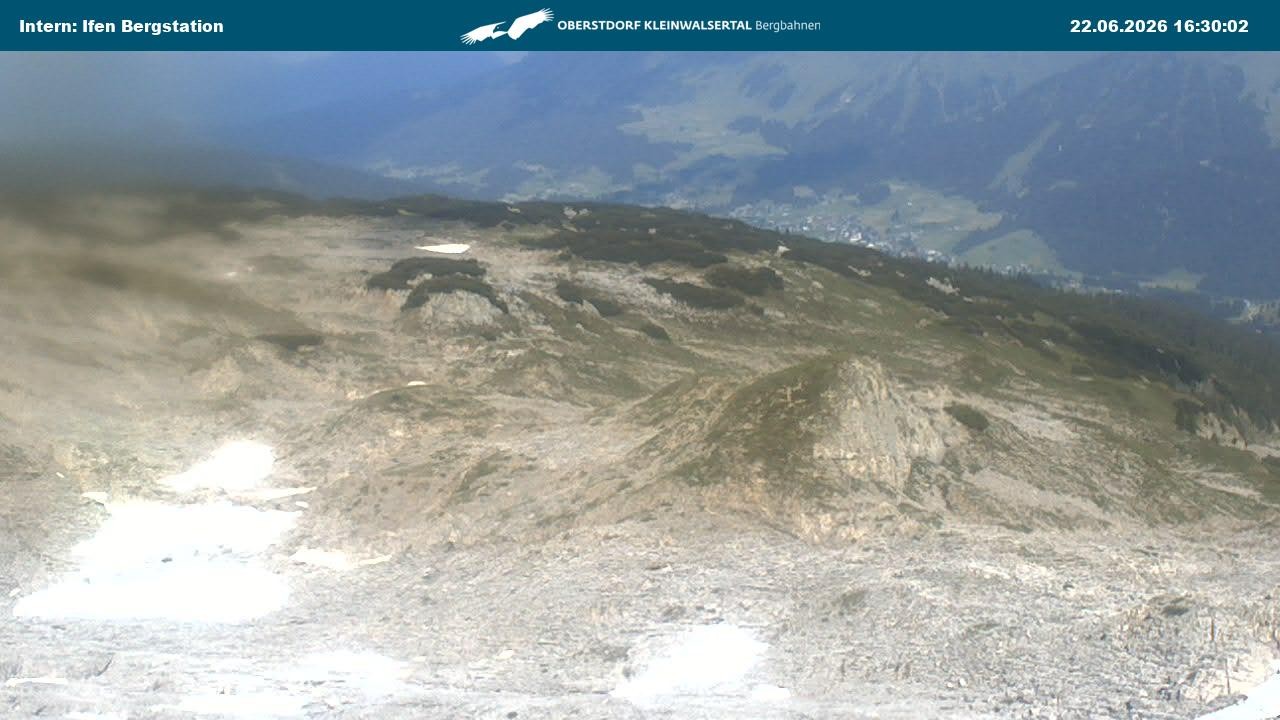 Archiv Foto Webcam Kleinwalsertal Ifenbergbahn - Station Hahnenköpfle