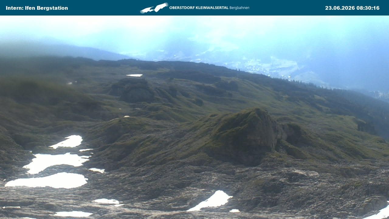 Archiv Foto Webcam Kleinwalsertal Ifenbergbahn - Station Hahnenköpfle