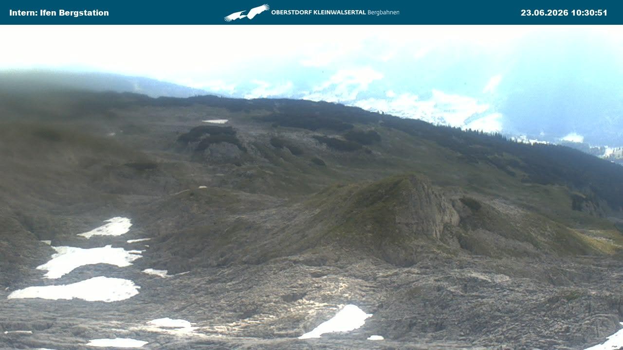 Archiv Foto Webcam Kleinwalsertal Ifenbergbahn - Station Hahnenköpfle