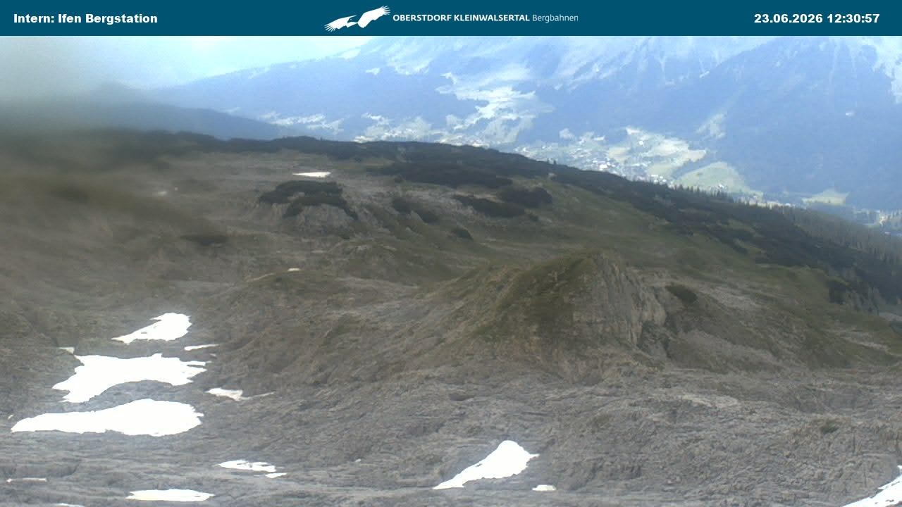 Archiv Foto Webcam Kleinwalsertal Ifenbergbahn - Station Hahnenköpfle