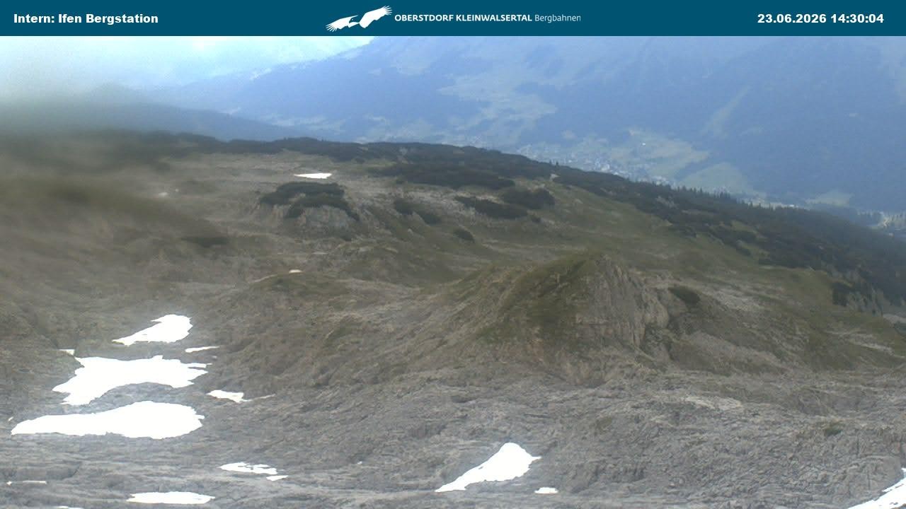 Archiv Foto Webcam Kleinwalsertal Ifenbergbahn - Station Hahnenköpfle