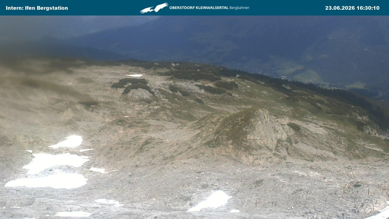 Archiv Foto Webcam Kleinwalsertal Ifenbergbahn - Station Hahnenköpfle
