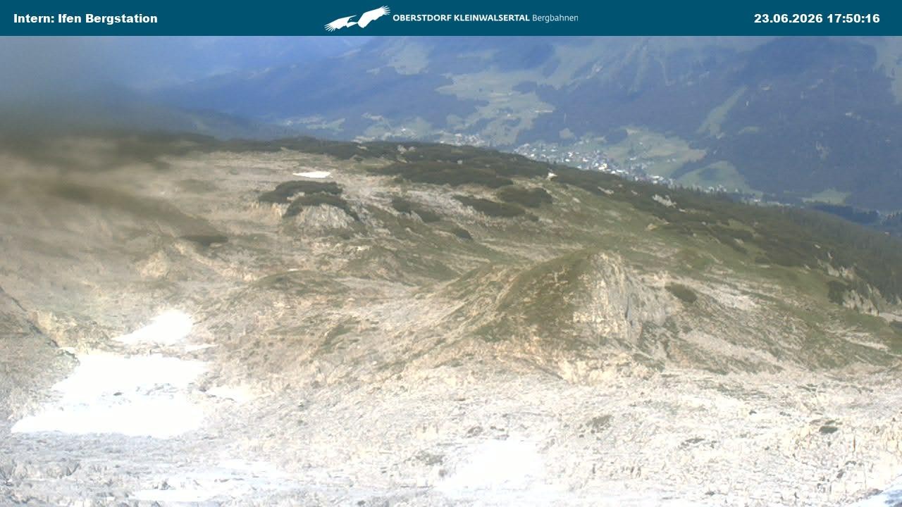 Archiv Foto Webcam Kleinwalsertal Ifenbergbahn - Station Hahnenköpfle