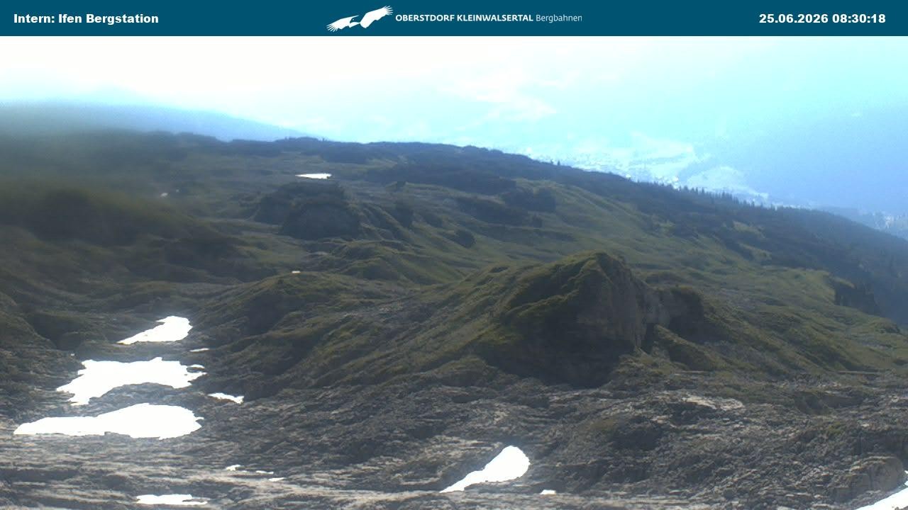 Archiv Foto Webcam Kleinwalsertal Ifenbergbahn - Station Hahnenköpfle
