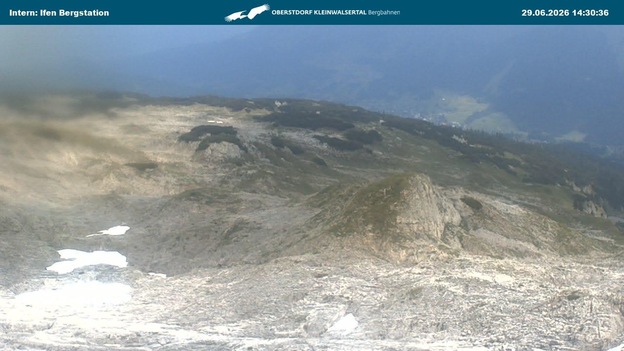 Archiv Foto Webcam Kleinwalsertal Ifenbergbahn - Station Hahnenköpfle