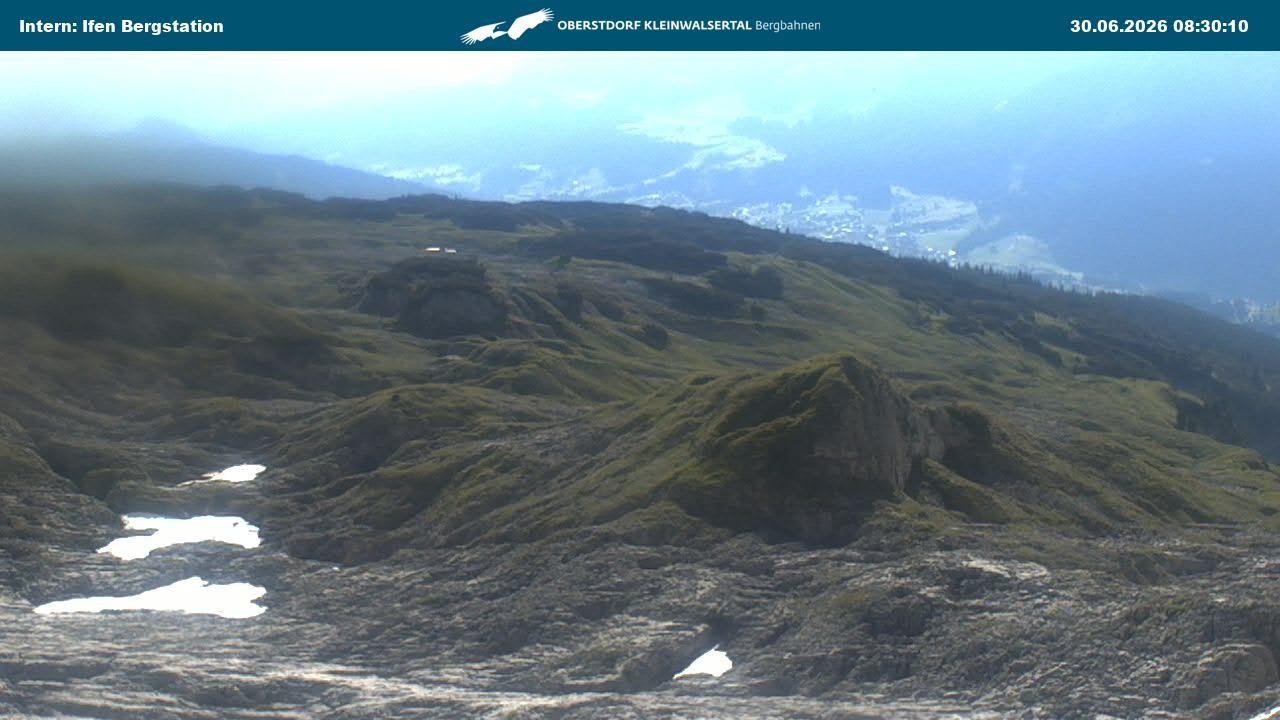 Archiv Foto Webcam Kleinwalsertal Ifenbergbahn - Station Hahnenköpfle