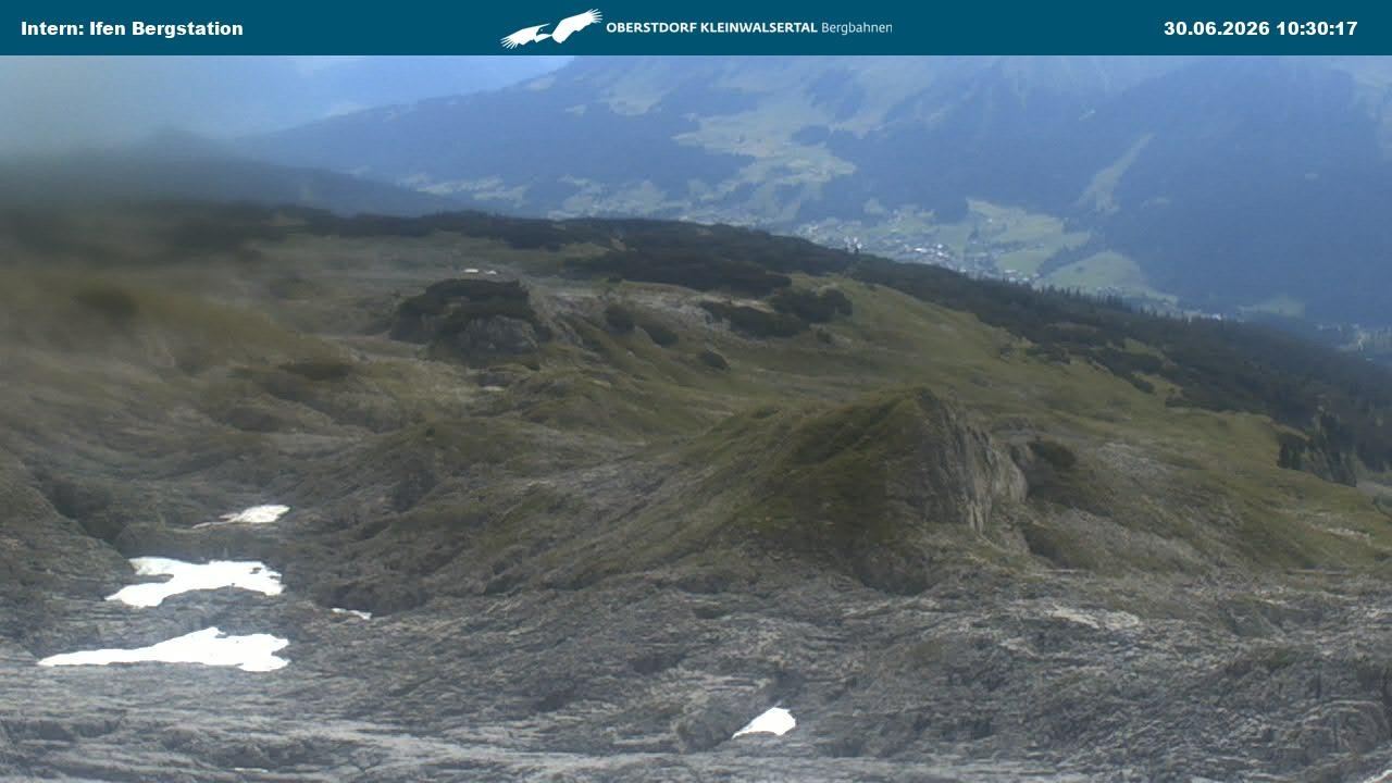 Archiv Foto Webcam Kleinwalsertal Ifenbergbahn - Station Hahnenköpfle