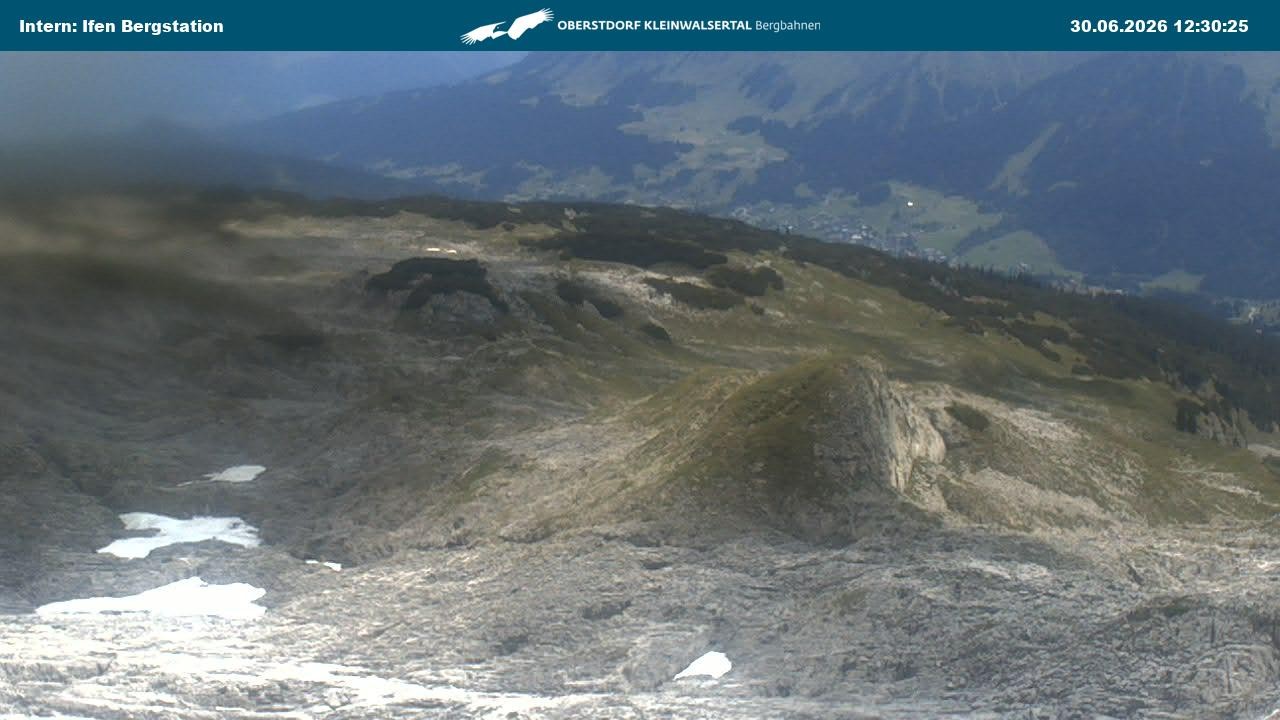 Archiv Foto Webcam Kleinwalsertal Ifenbergbahn - Station Hahnenköpfle