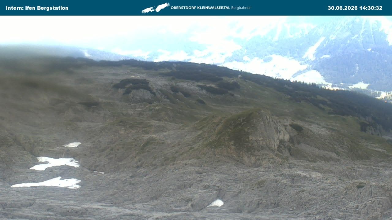 Archiv Foto Webcam Kleinwalsertal Ifenbergbahn - Station Hahnenköpfle