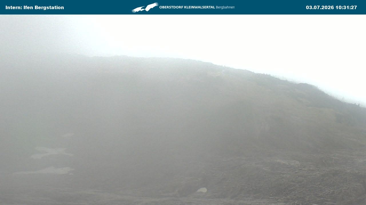 Archiv Foto Webcam Kleinwalsertal Ifenbergbahn - Station Hahnenköpfle