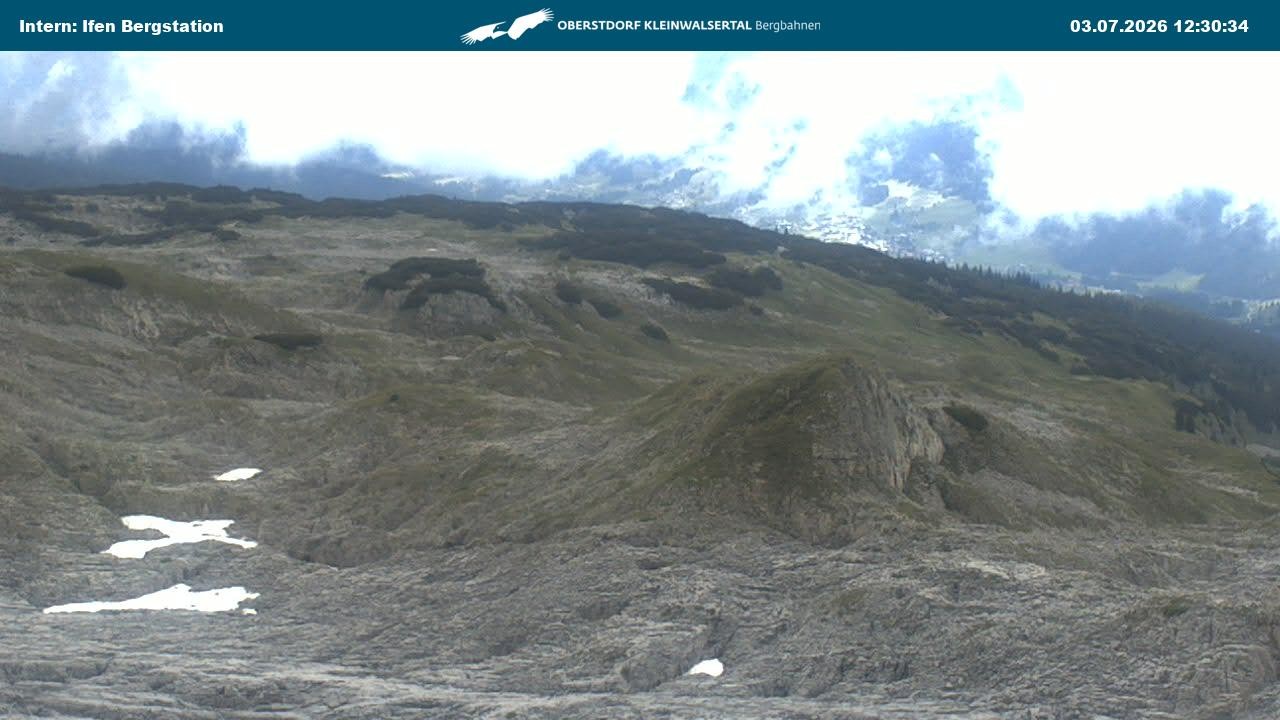 Archiv Foto Webcam Kleinwalsertal Ifenbergbahn - Station Hahnenköpfle
