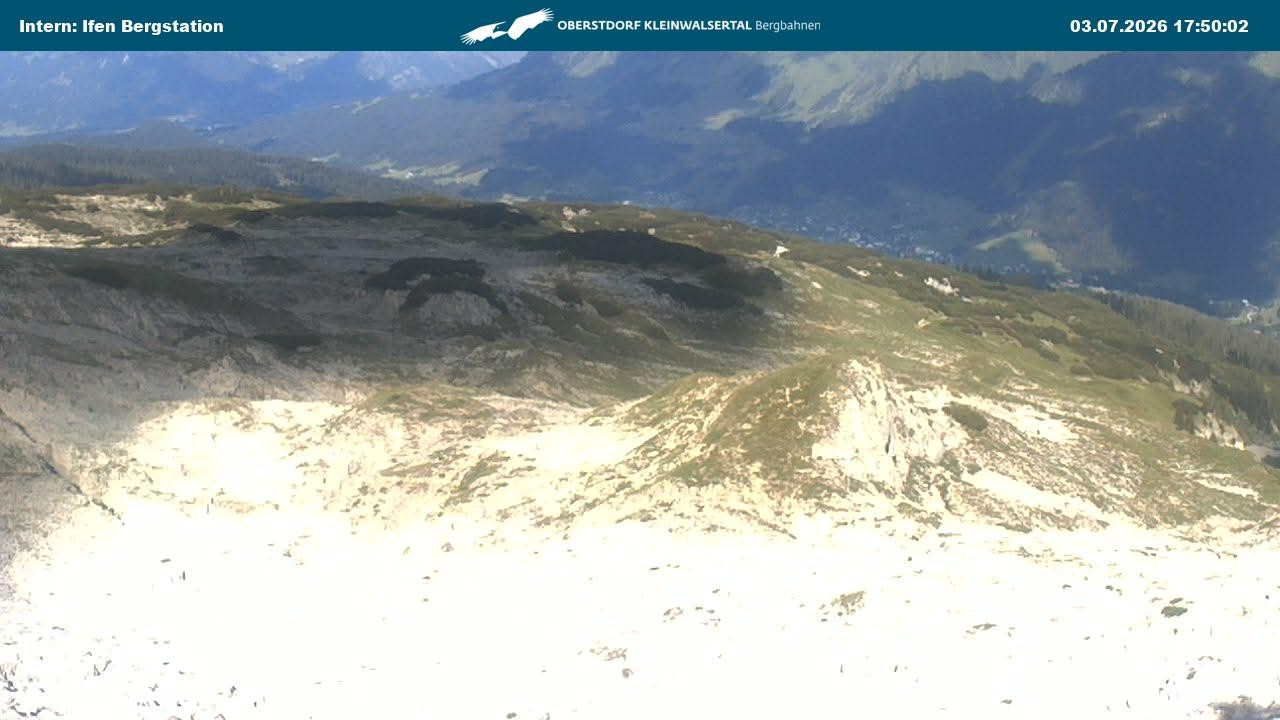 Archiv Foto Webcam Kleinwalsertal Ifenbergbahn - Station Hahnenköpfle