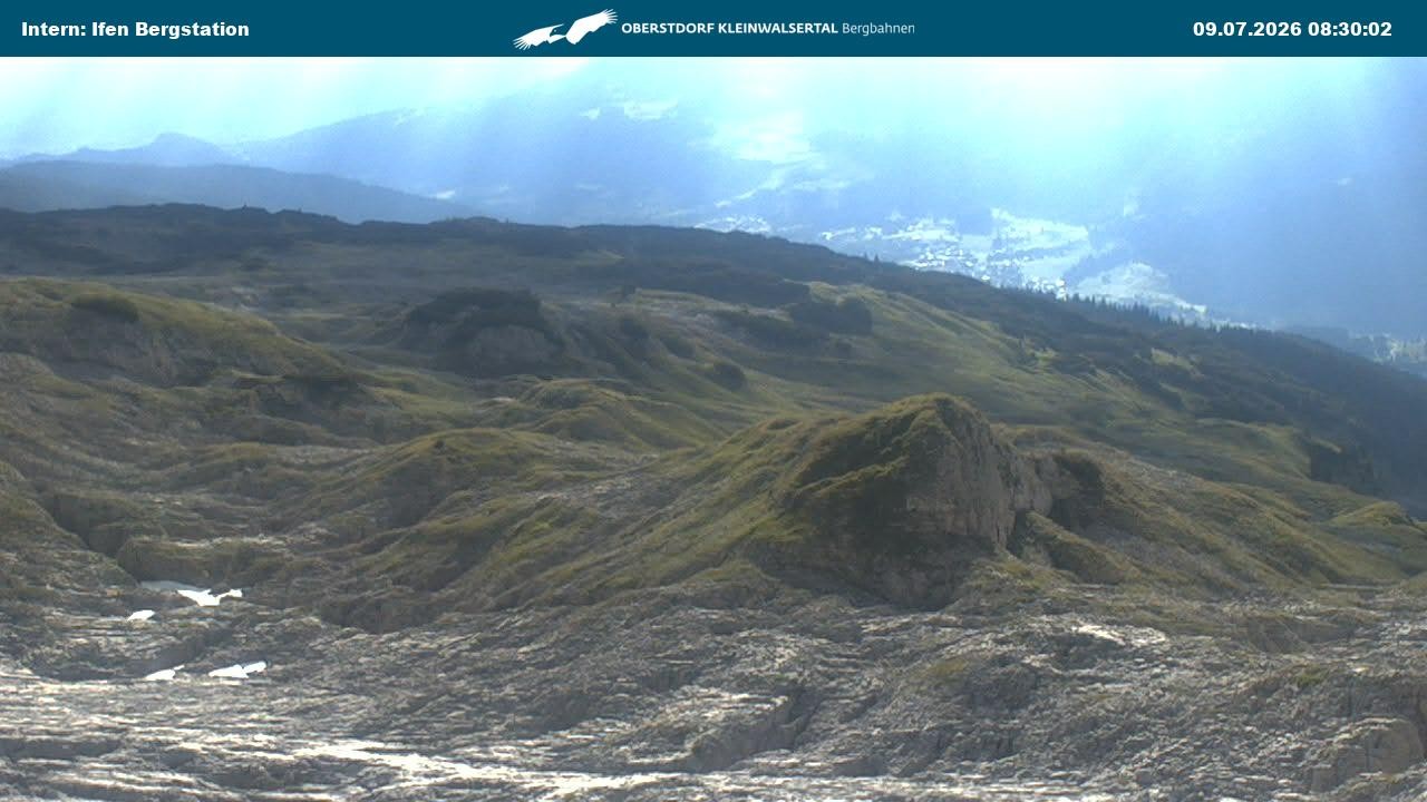 Archiv Foto Webcam Kleinwalsertal Ifenbergbahn - Station Hahnenköpfle