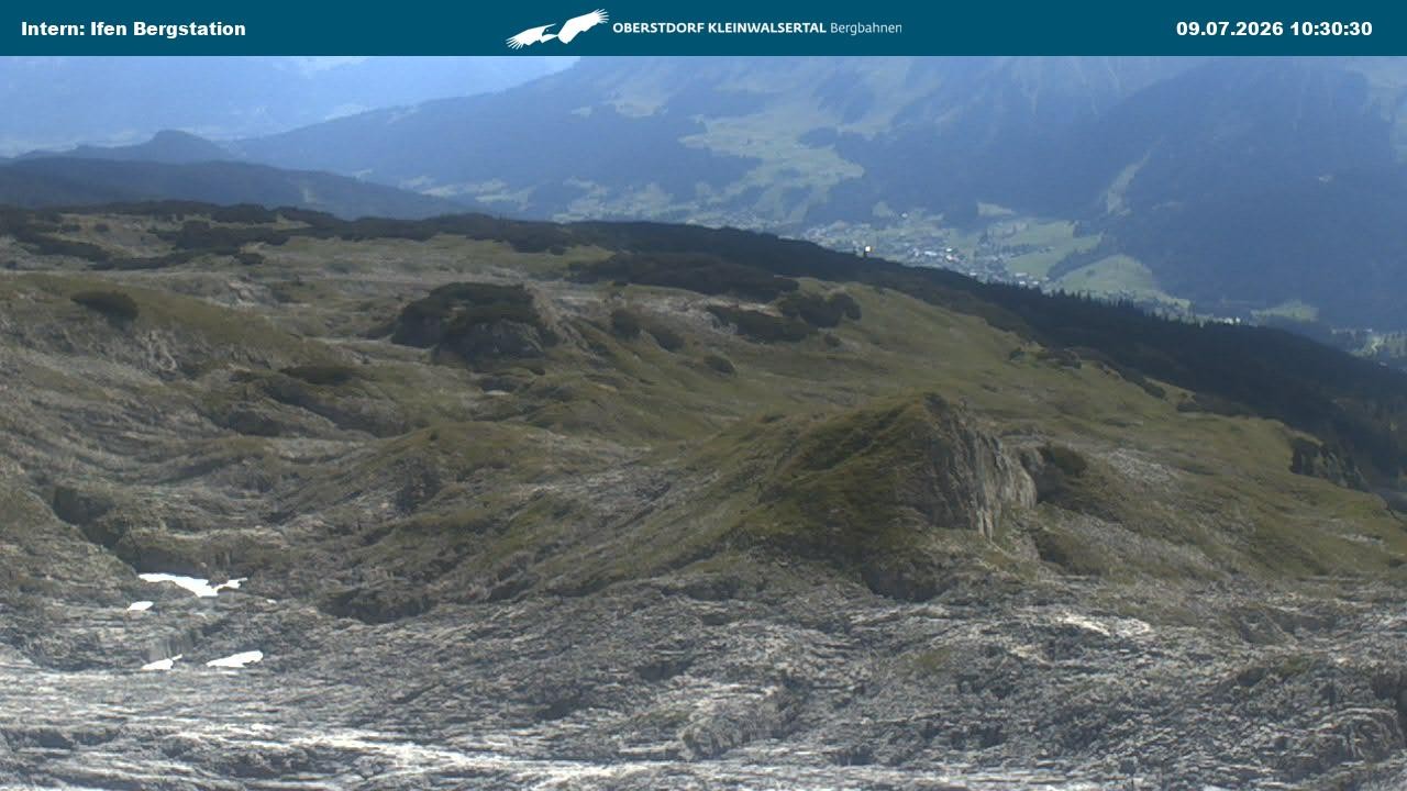 Archiv Foto Webcam Kleinwalsertal Ifenbergbahn - Station Hahnenköpfle