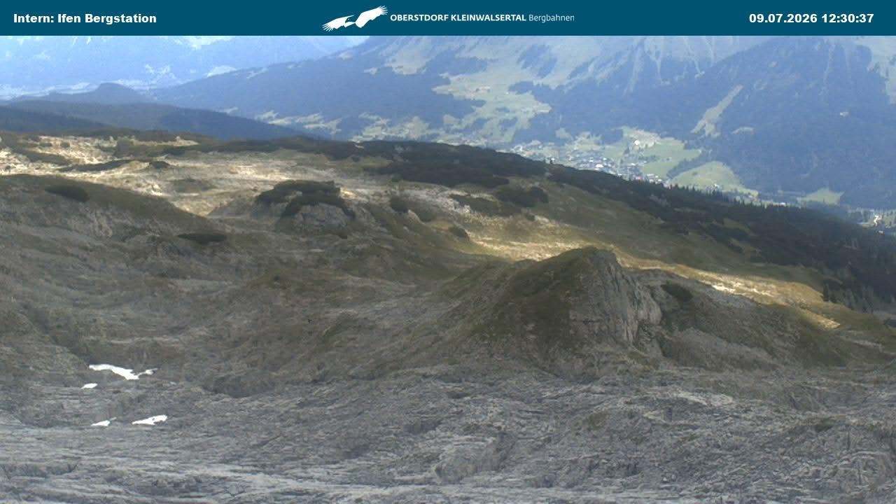 Archiv Foto Webcam Kleinwalsertal Ifenbergbahn - Station Hahnenköpfle