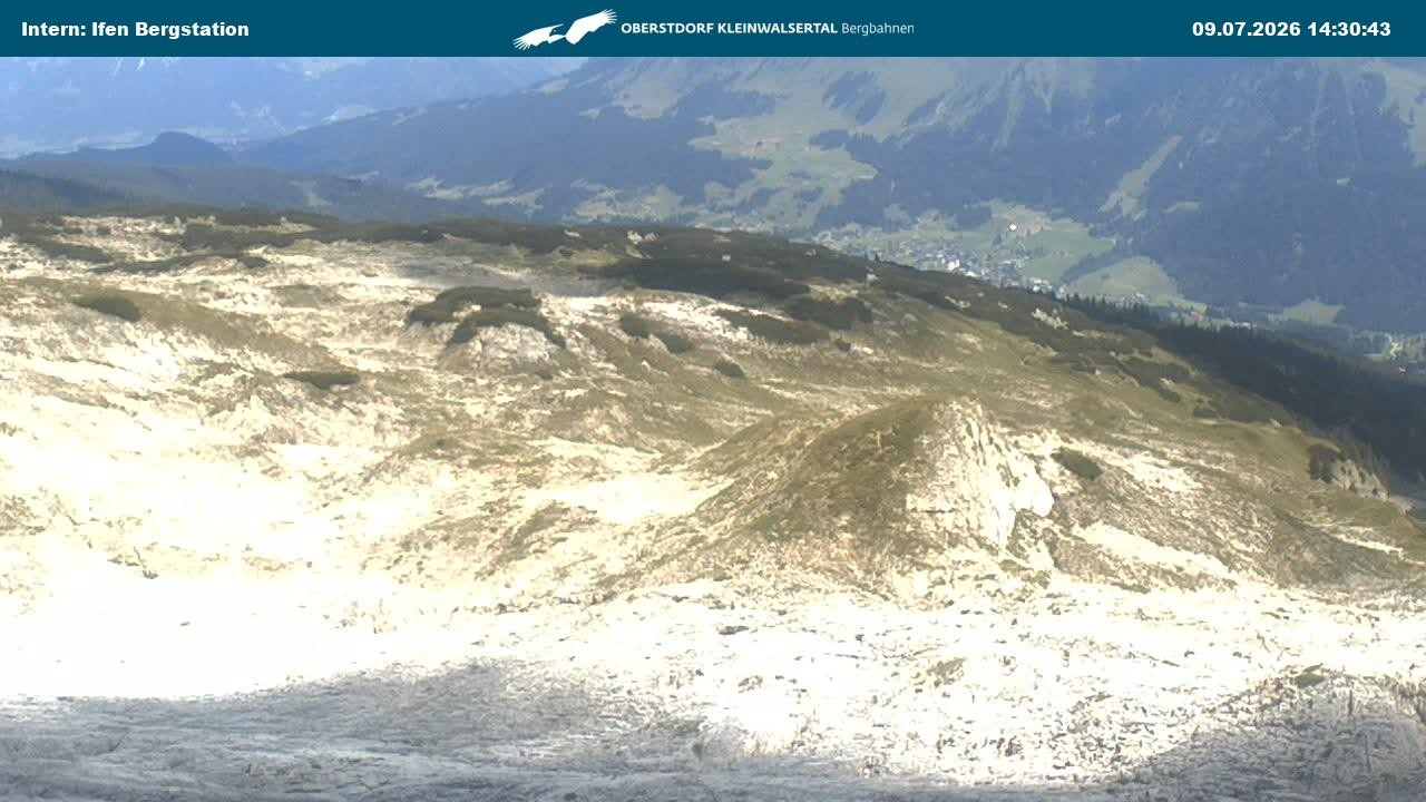 Archiv Foto Webcam Kleinwalsertal Ifenbergbahn - Station Hahnenköpfle