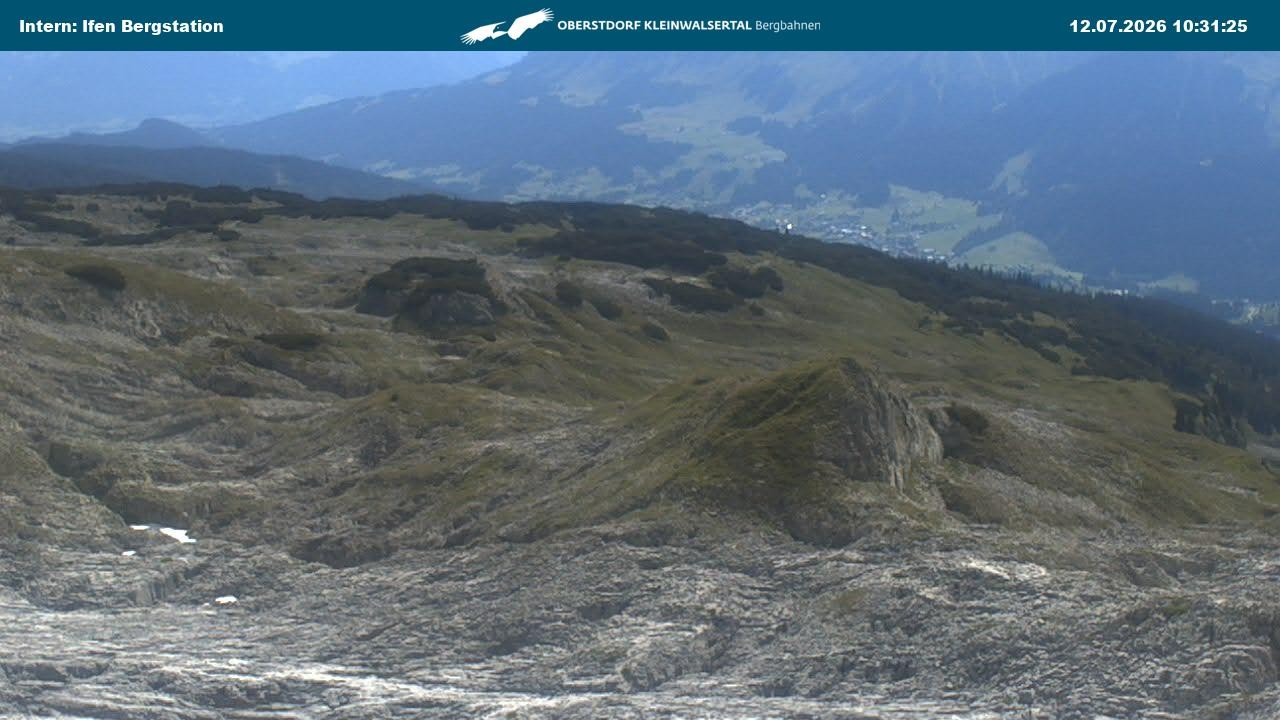 Archiv Foto Webcam Kleinwalsertal Ifenbergbahn - Station Hahnenköpfle