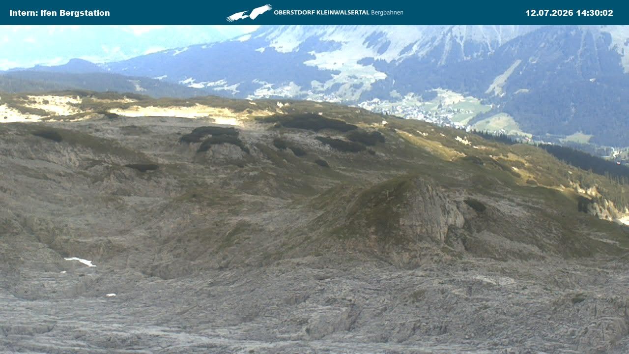 Archiv Foto Webcam Kleinwalsertal Ifenbergbahn - Station Hahnenköpfle